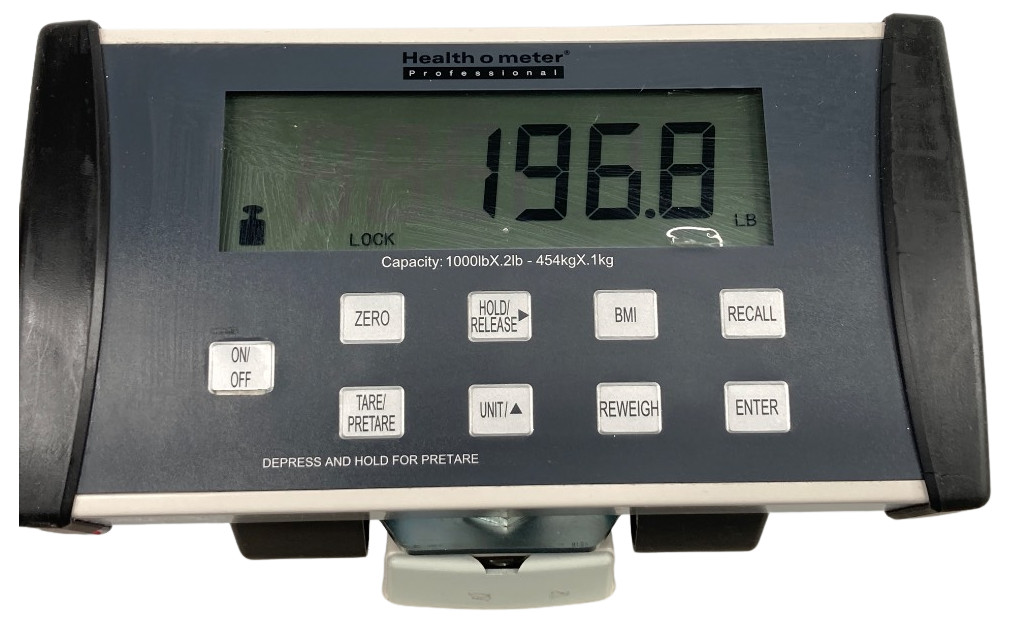 HEALTH O METER 1100KL DIGITAL HANDRAIL SCALE @