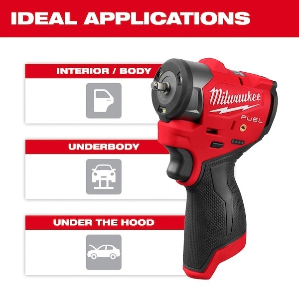 Milwaukee Tool 3048-20 M12 Fuel(Tm) 1/4 In. Sciw W/ Fr New