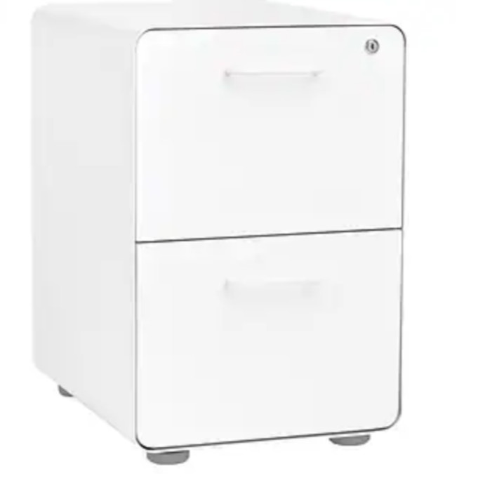 Poppin 2-Drawer Vertical File Cabinet ( Lockable, 24″H x 15.75)