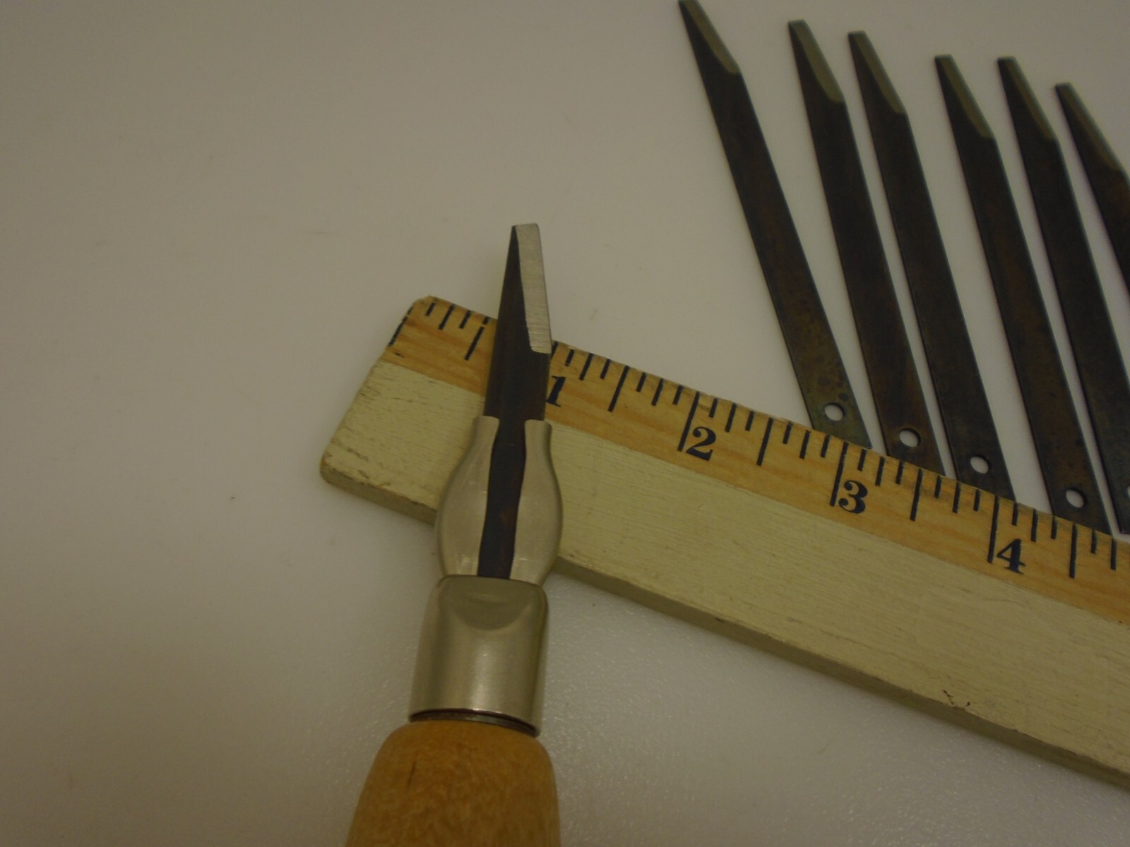 R Murphy Extension Blades (12) Bevel 2EXBB 4 3/4″ x 3/8 inch 18ga 86801 & Handle