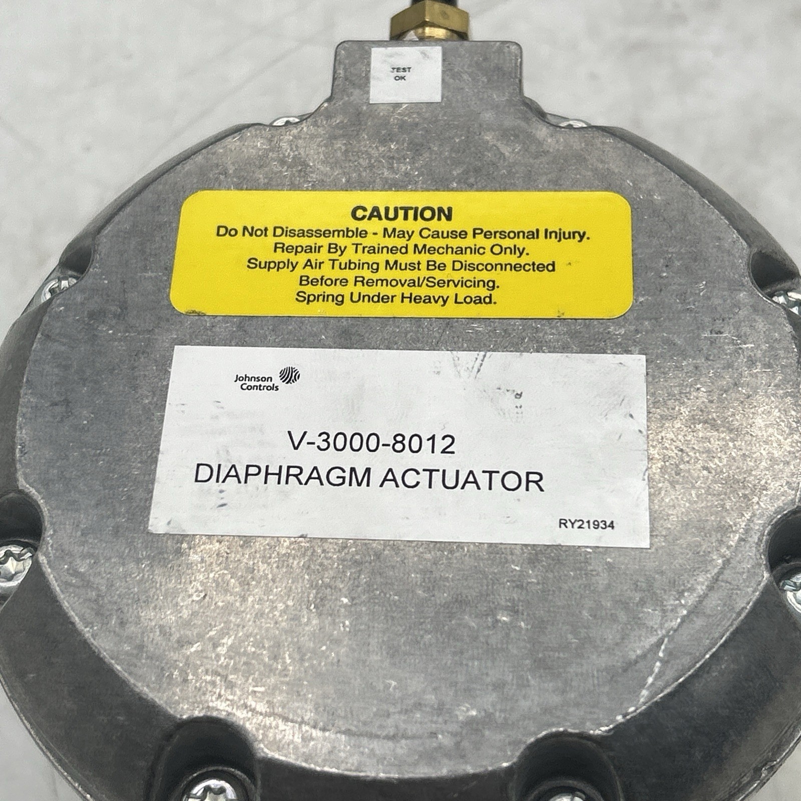 Johnson Controls Pneumatic Valve Actuator V-3000-8012