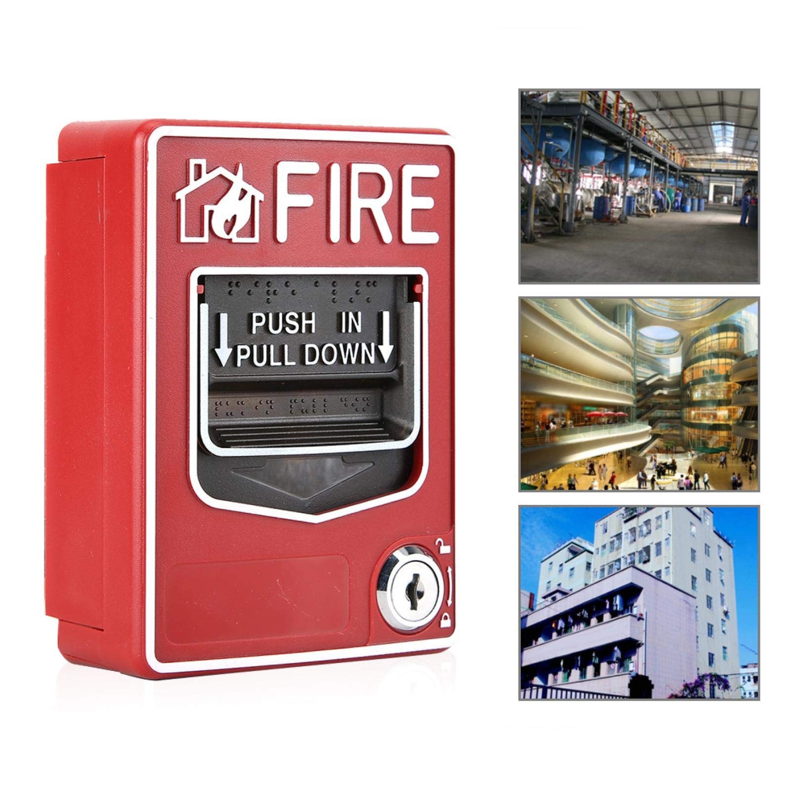 Fire Lite Alarms, Dual Action Manual Pull Station Alarm Horn default