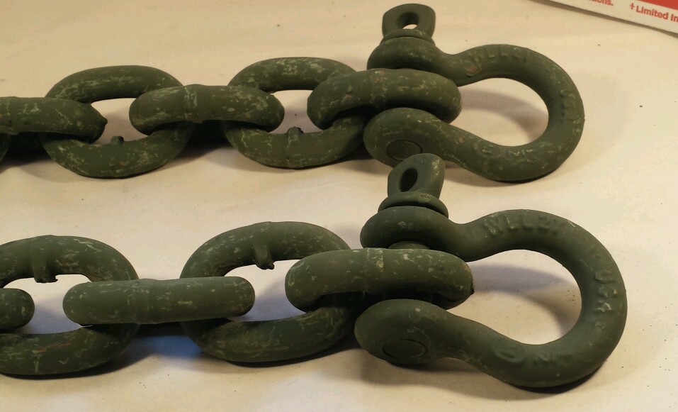 Cm Hercalloy 1/2″x3.5′ (42″) Grade 80 CHAIN 1 ea. AND 2 ea. 1/2″ SHACKLES