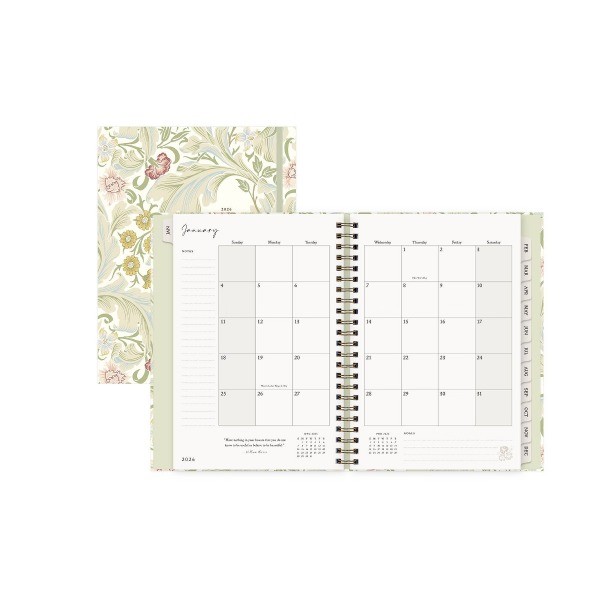 6"x9" 2026 Weekly/Monthly Concealed Wirebound Planner Hardcover