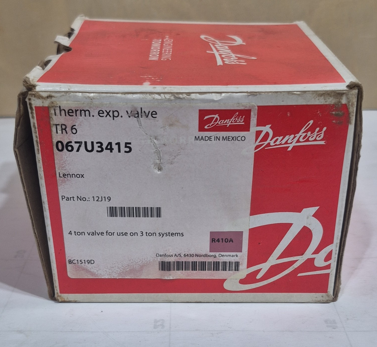 Danfoss TR6 TXV Thermal Expansion Valve R-410A 067U3415 For Lennox 12J19