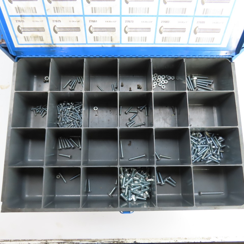 Durham 20″ x 12″ x 15″ 4-Drawer Ball Bearing Parts Slide Storage Rack W/Bolts