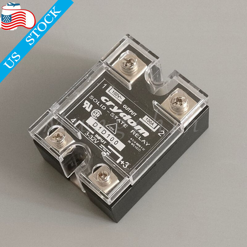 For Crydom D1D100 Solid State Relay SPST D1D100 100VDC/100A IP00 3-32VDC