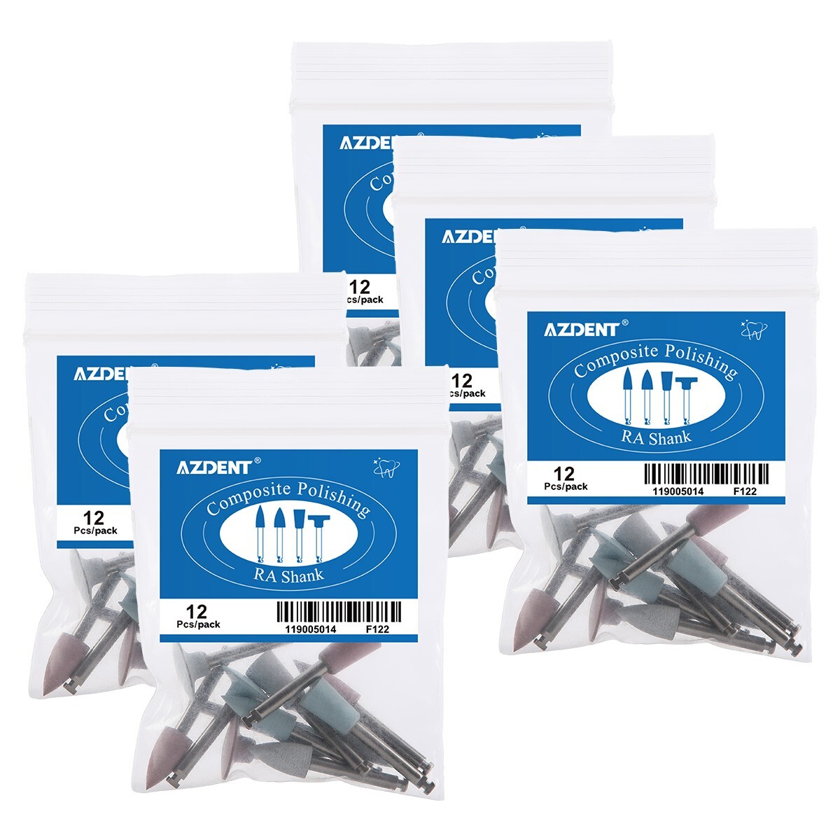 Dental Silicone Polishing Mid-Coarse/Coarse/Fine For Low Speed Handpiece 2.35mm
