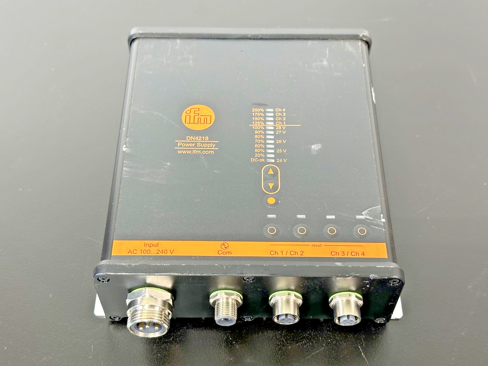 IFM DN4218 24VDC 12A 300W Industrial Power Supply IO-Link IP67 Used Untested