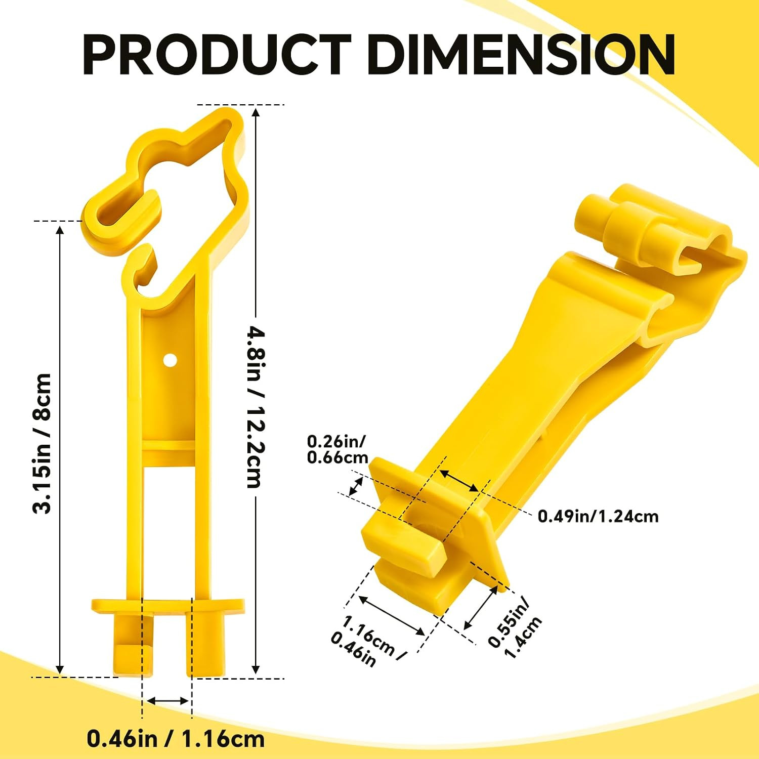 Reversed Extender Insulator Snap Fit T Post Insulators for Electric Fence Wire f