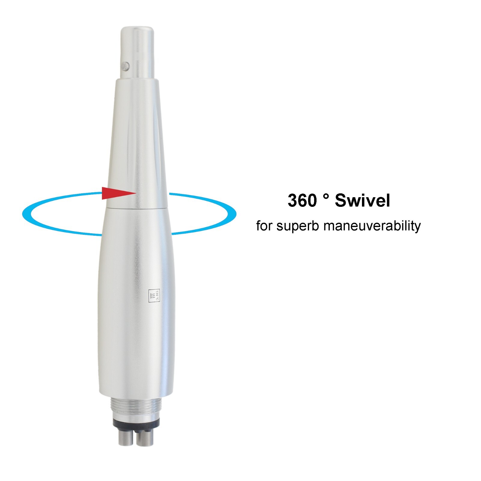 Dental Prophy Hygiene Handpiece Air Motor 3 Nose Cone 4 Holes 360 Degree Swivel