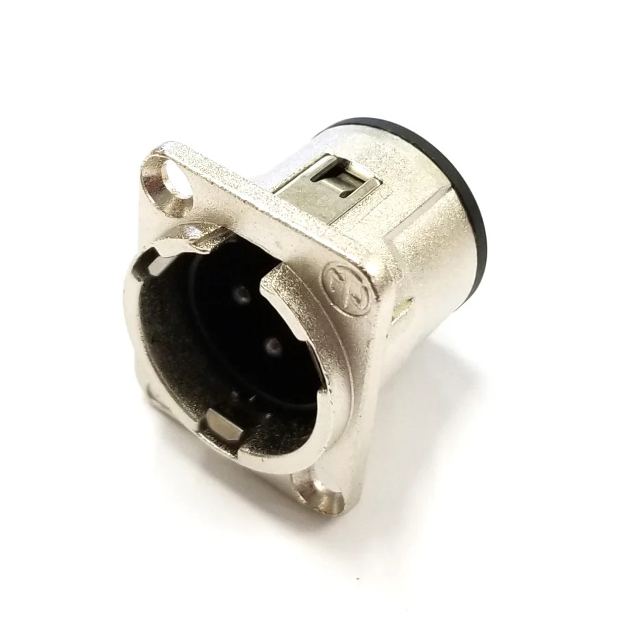 NC3MD-V, Neutrik 3 Pin XLR Male Panel Mount Connector NC3MDV, PC Mount Terminals