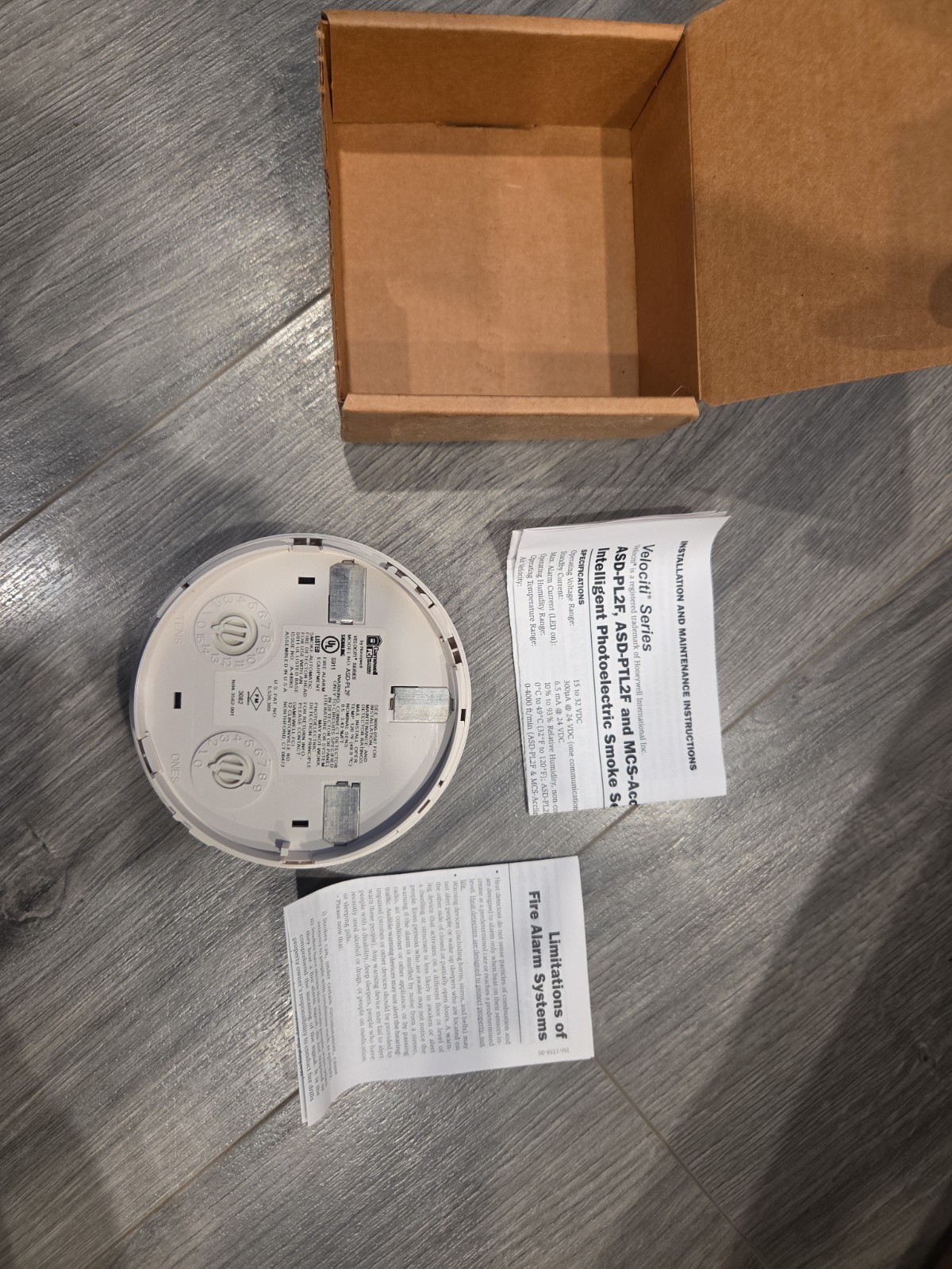 GAMEWELL FCI ASD-PL2F ADDRESSABLE SMOKE DETECTOR
