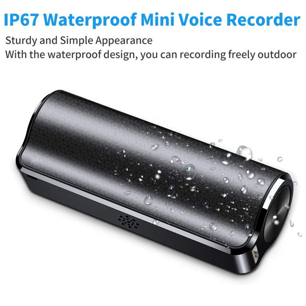 16GB/32GB Mini Spy Hidden Audio Recorder Voice Activated Office Listening Device