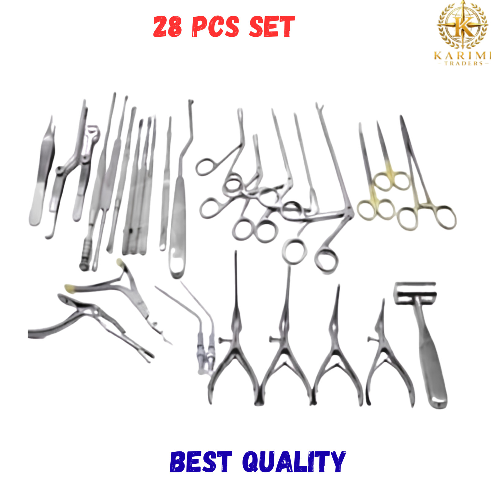 28 Pcs Set Septoplasty Surgery Instruments Set ENT Surgical Instruments BEST QLT