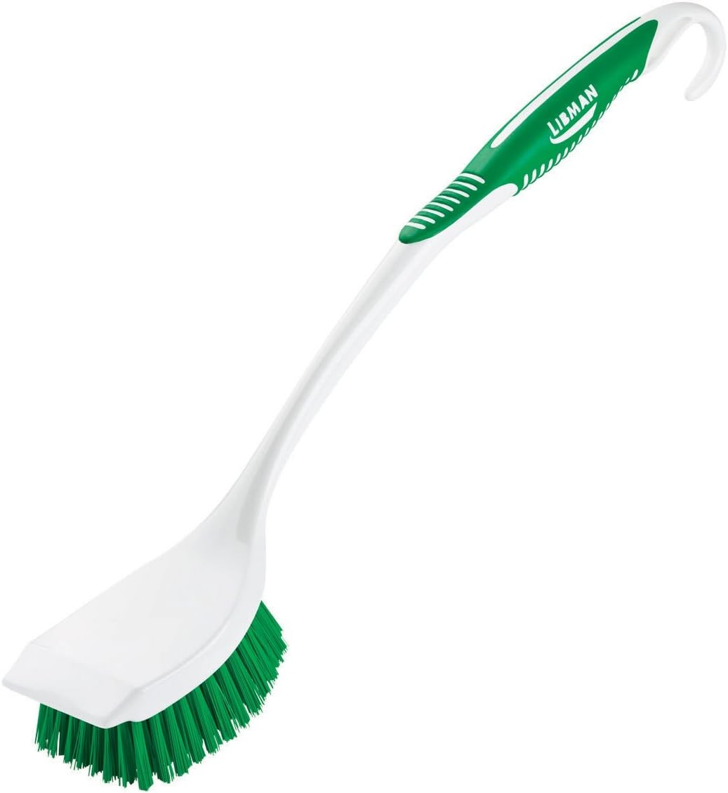 Libman Long Handle Scrub Brush (00010) Green, White