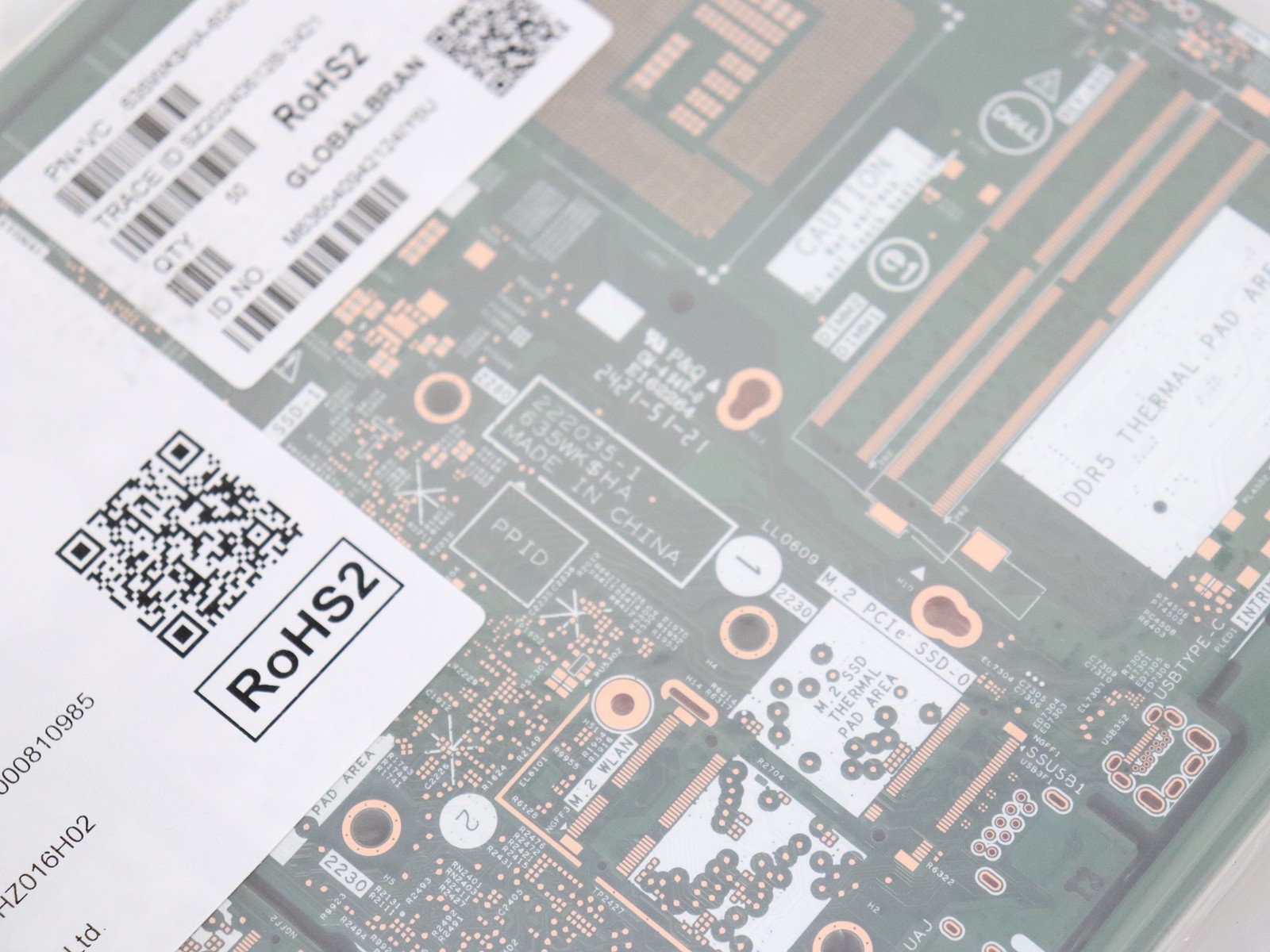 10.0 lbs. Rose Gold PCB Boards – 50 count Dell 635WK-HA Motherboard