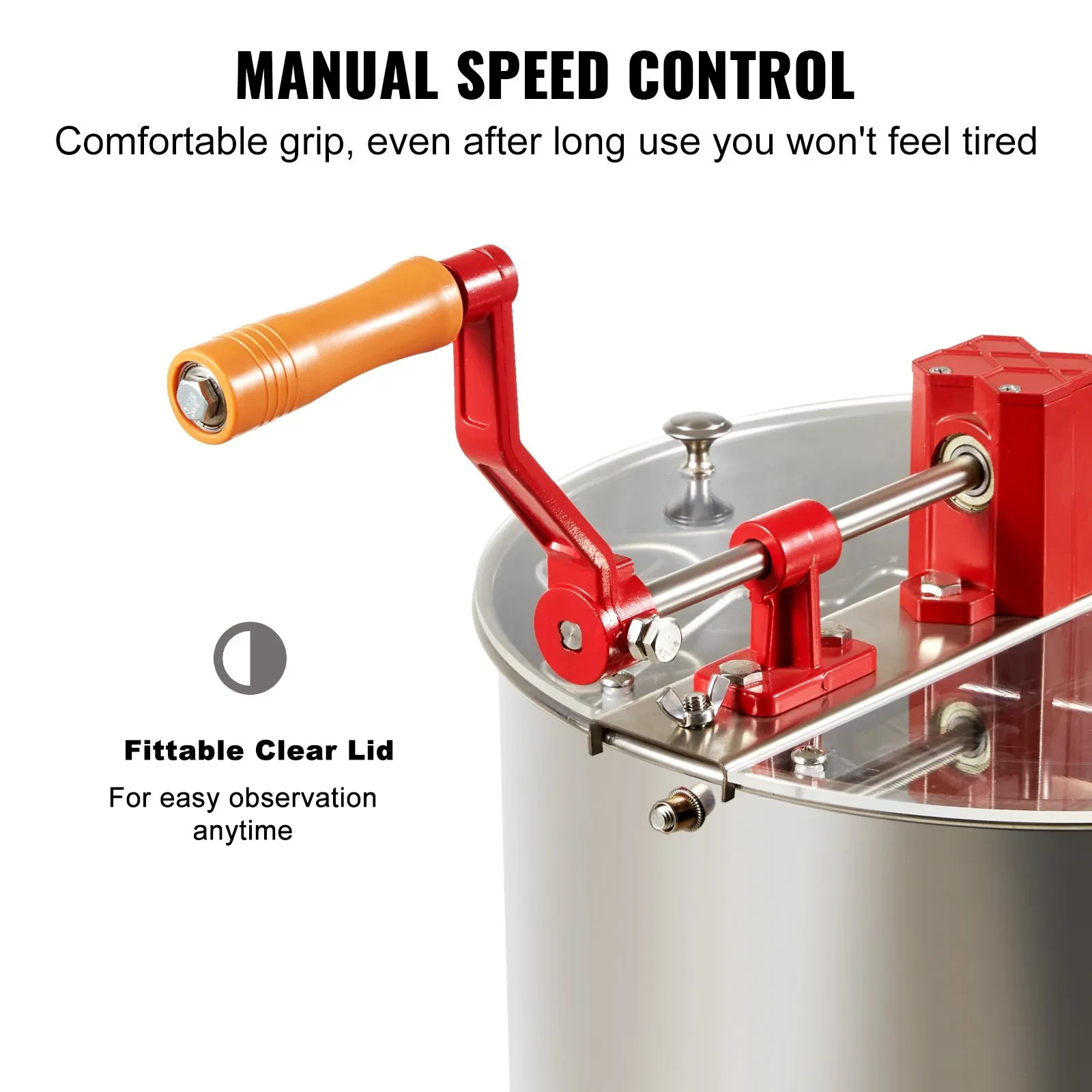 Manual Honey Extractor Beekeeping Equipment 3 Frames Stainless Steel