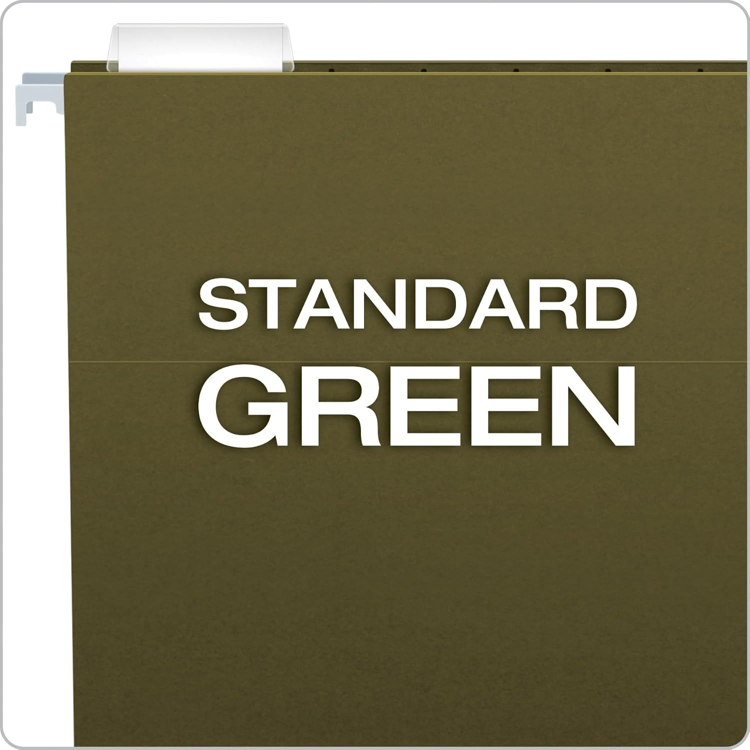 Recycled Hanging File Folders, 25 Pack, Green, Letter Size (8.5″ X 11″), 5 Tab P
