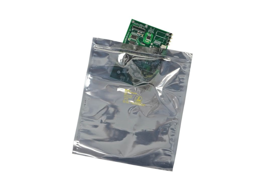 SCS 1001616 – Metal-In Static Shield Bag, Zip, 1000 Series, 16′ x 16′, 100 EA