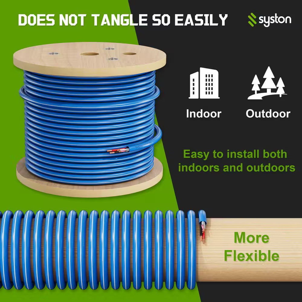500 Ft. 16/2C+22/1PR Blue CMR Copper Lutron Equivalent QSH-CBL-L, Liberty LUTRON