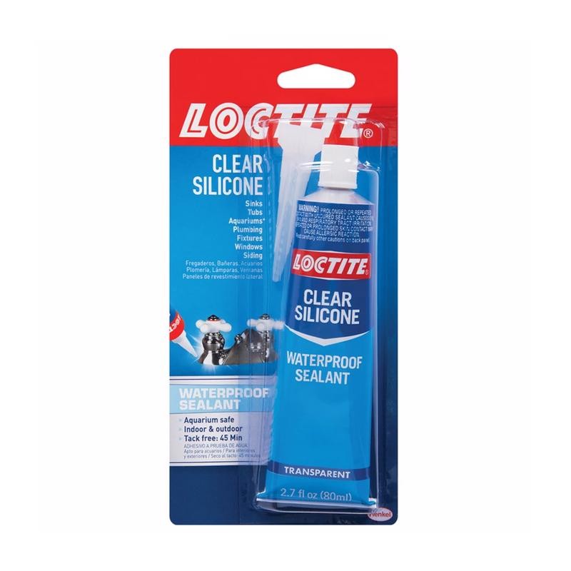 Loctite 908570 Tube Clear Silicone Waterproof Sealant 2.7 oz. (Pack of 6)
