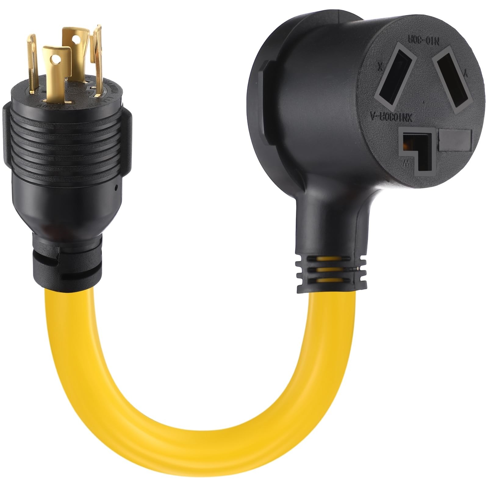 Generator to Dryer Adapter Cord NEMA L14-30P to 10-30R 30 Amp, ETL Listed, 4 …