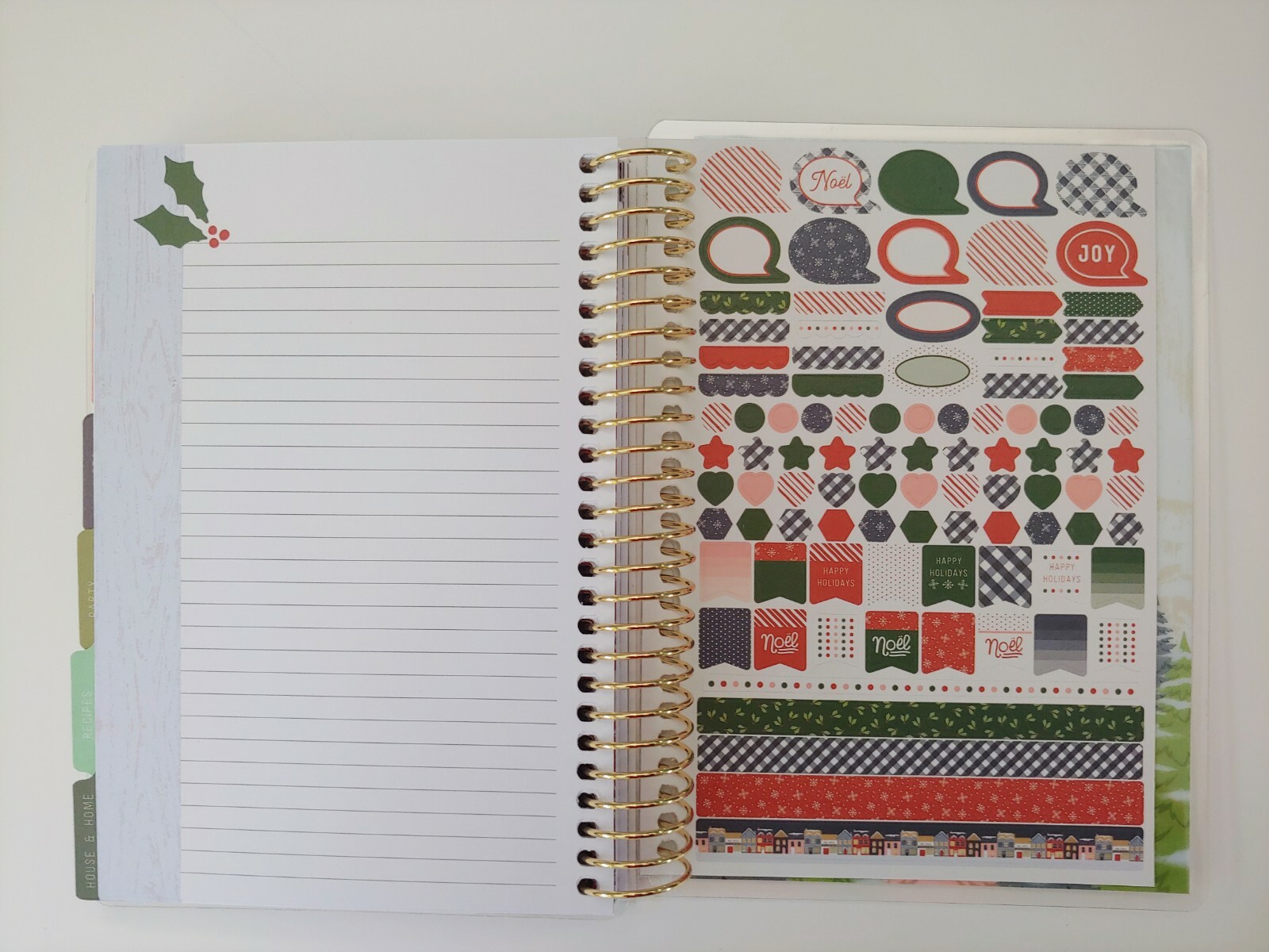 Recollections Holiday Keepsake Planner 3 Month Undated Christmas Lists