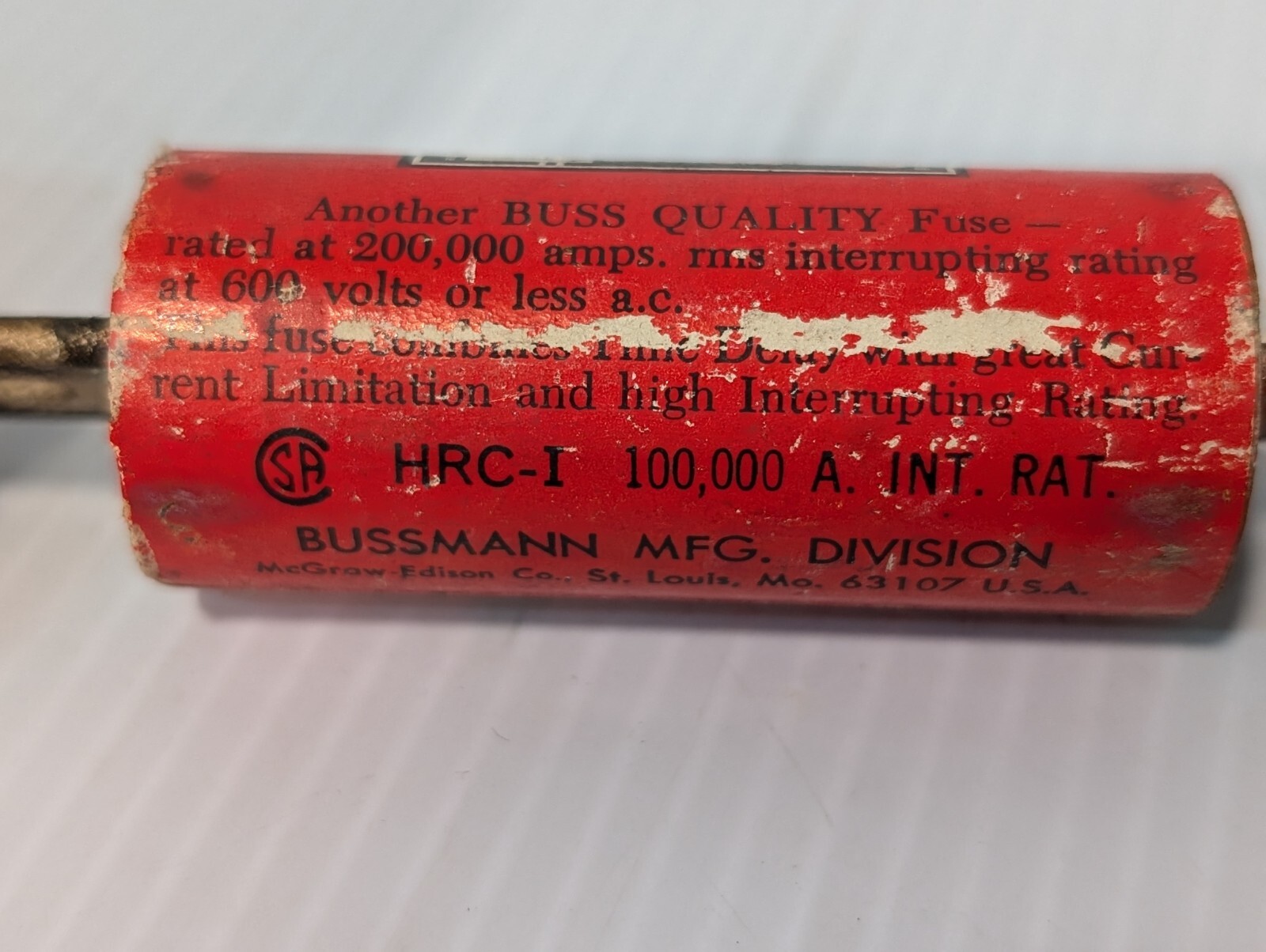 Lot of 3 Bussmann JHC 70 Fuses, 70A, 600VAC – Free Returns