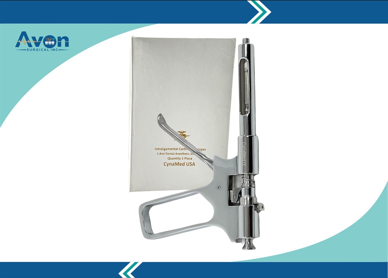 1.8mL Intraligamental Anesthetic Syringe Gun Type, Stainless Steel Plant Tool