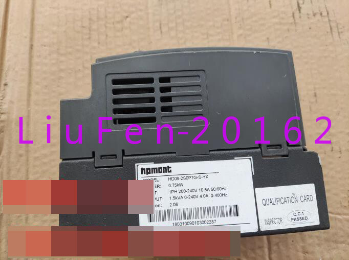 1pc used Frequency changer HD09-2S0P7G-S-YX 0.75KW 220V