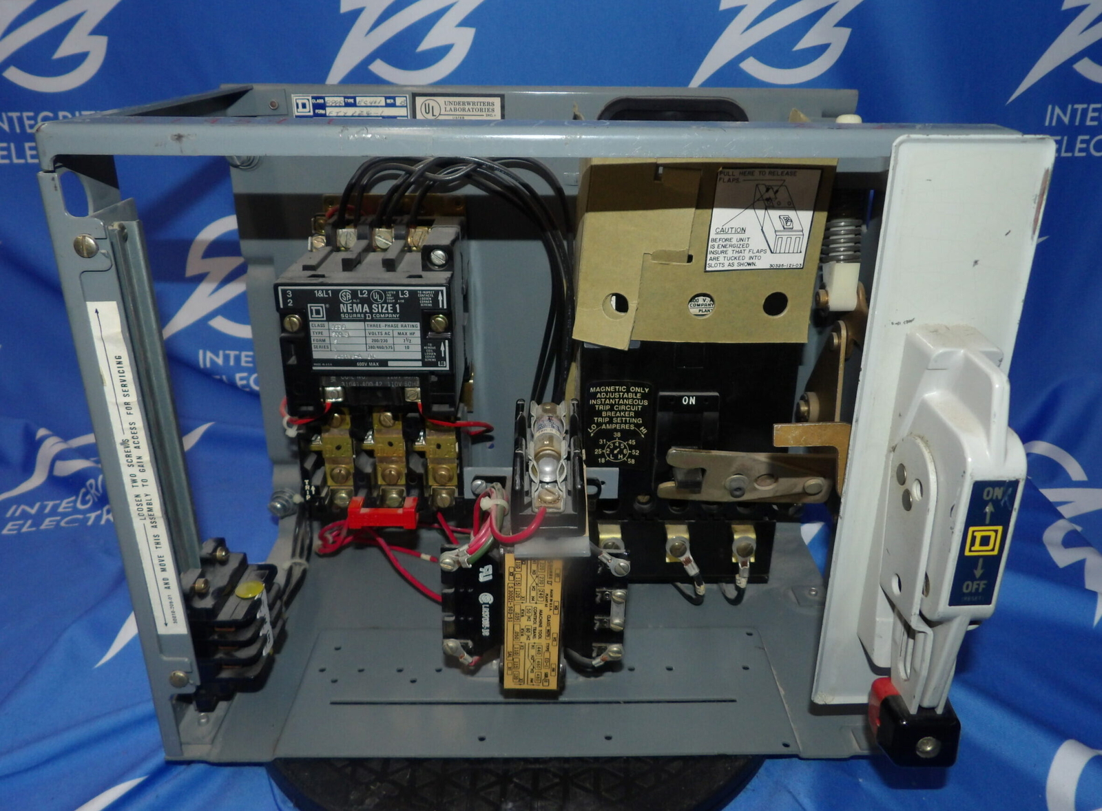 Square D 8536 SCO-3 8998 EC-401 Series B 7A Breaker MCC Motor Control + 1 Yea…
