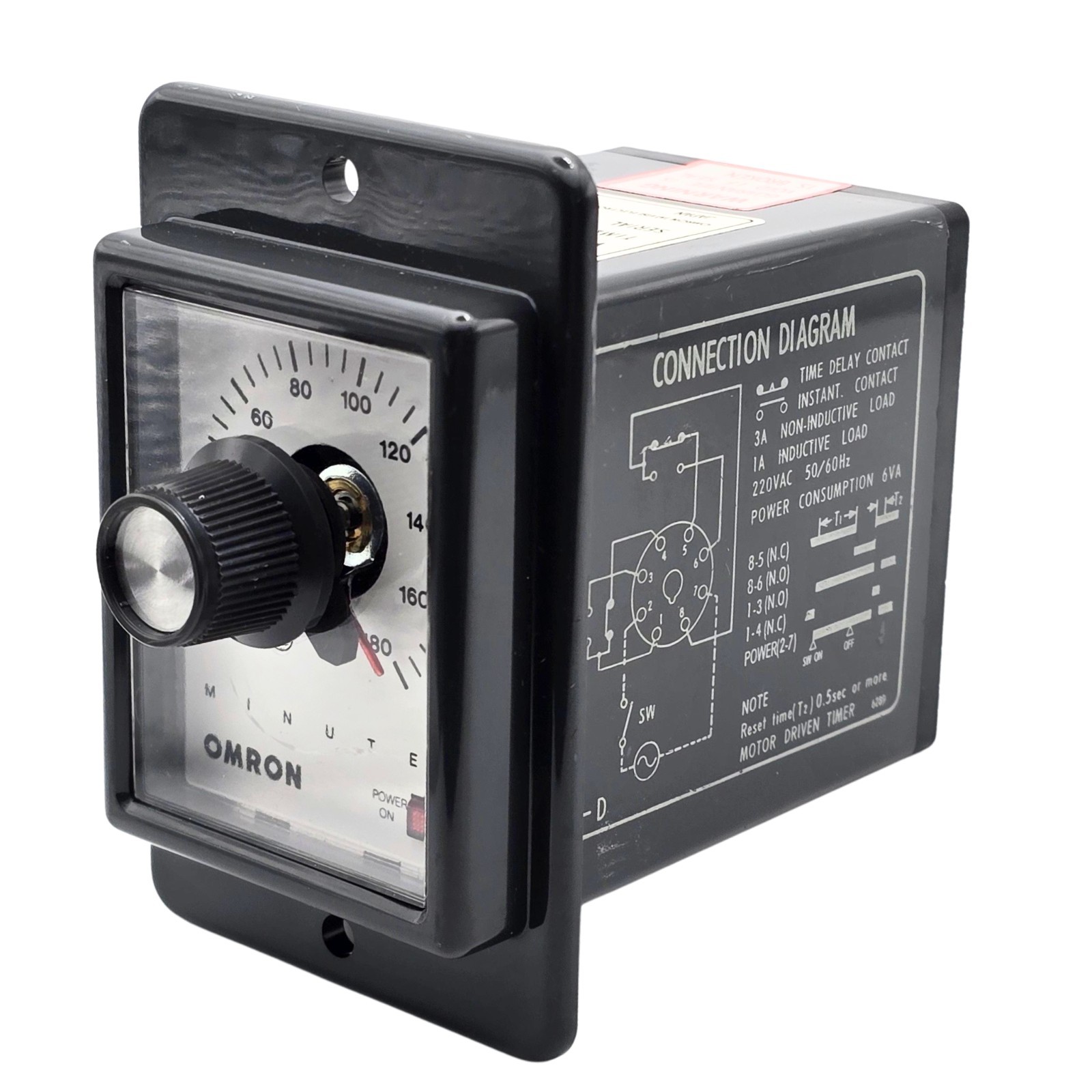 Omron STP-MYD-A1 120V AC 0-180 Minute Adjustable Time Delay Relay