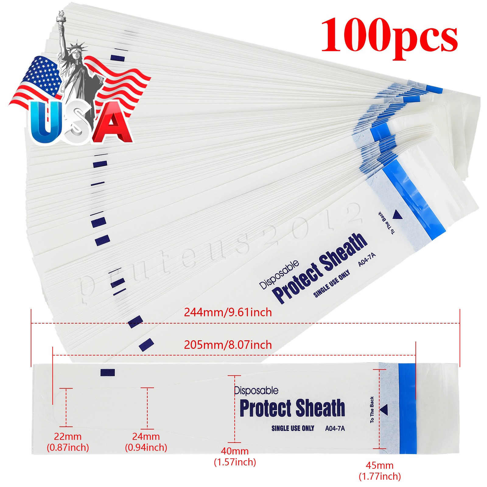 100/200/300/500Pc Dental Disposable Protect Sheath Intraoral Camera Cover A04-7A