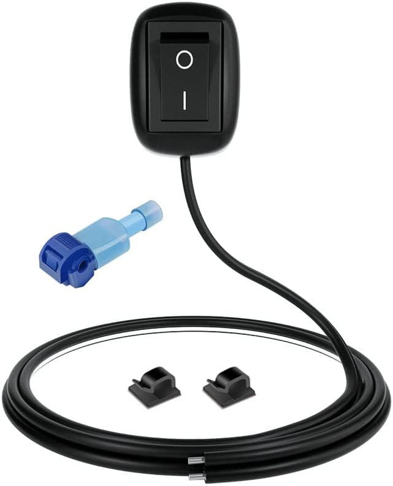 12V-220V/10A SPST Paste Type Button Switch with 1M Wire,Water Drop