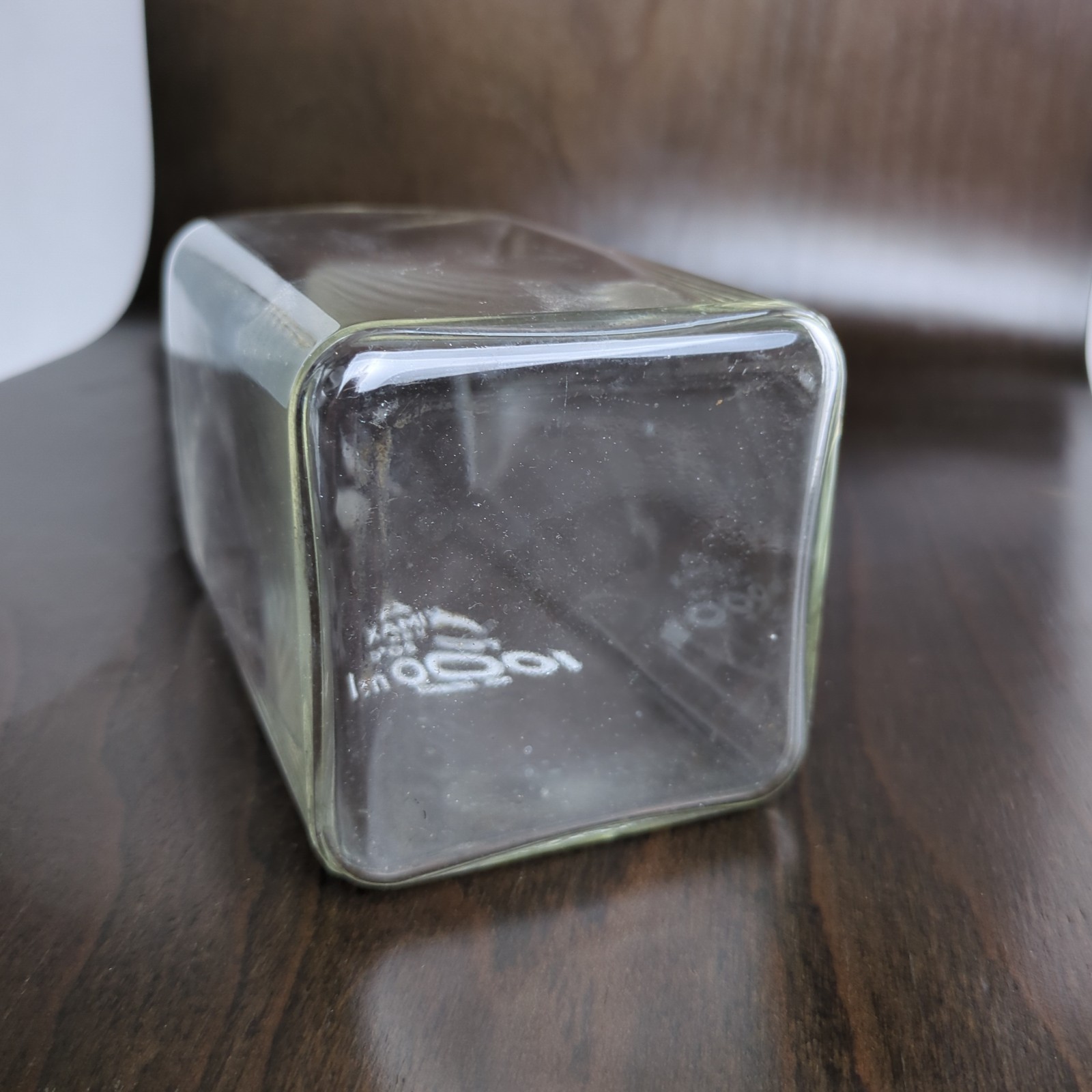 KIMAX KIMBLE DWK Glass 1000mL 1L Square Volumetric Flat Bottom Flask 28000