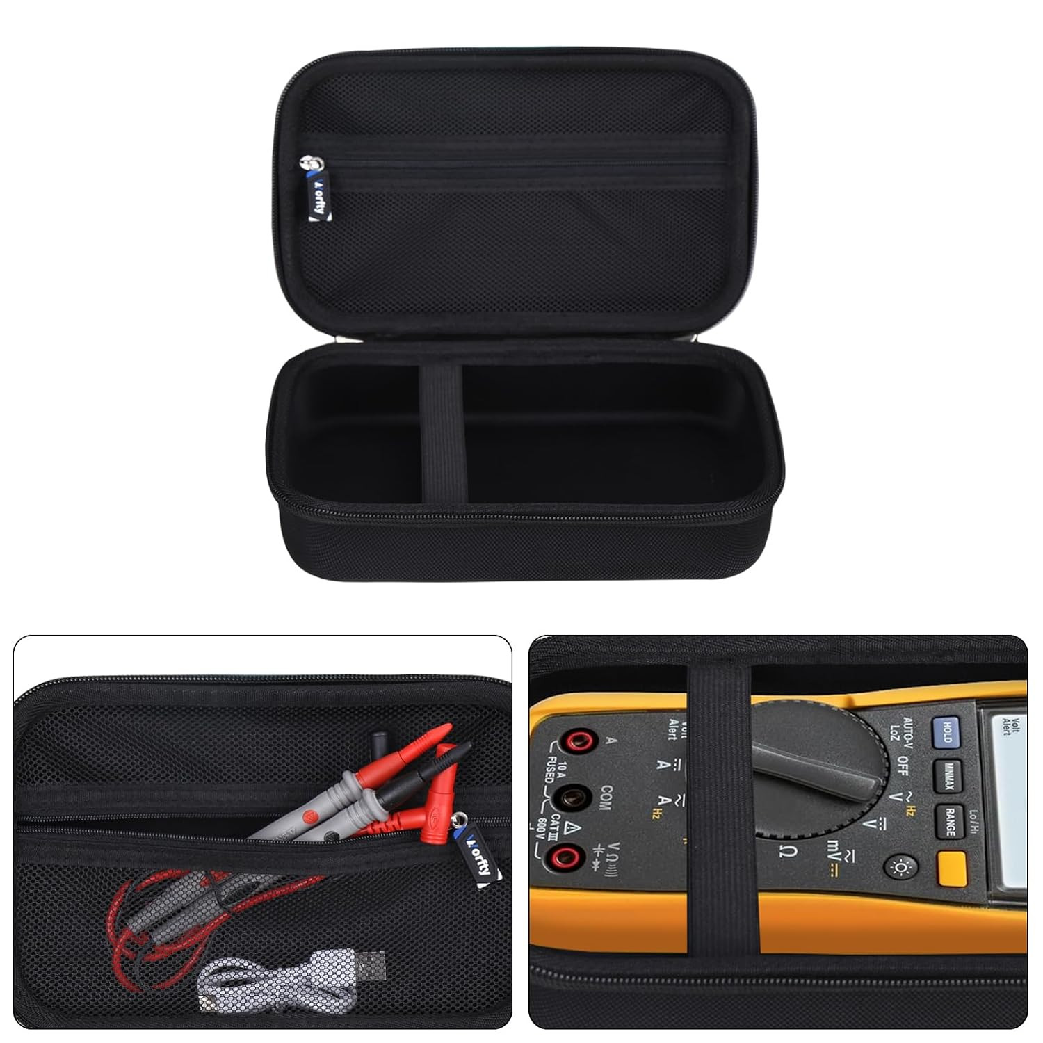 Case for Fluke 87-V/ 77 IV/ 83V/ 88 Industrial Digital Multimeter, Large Capacit