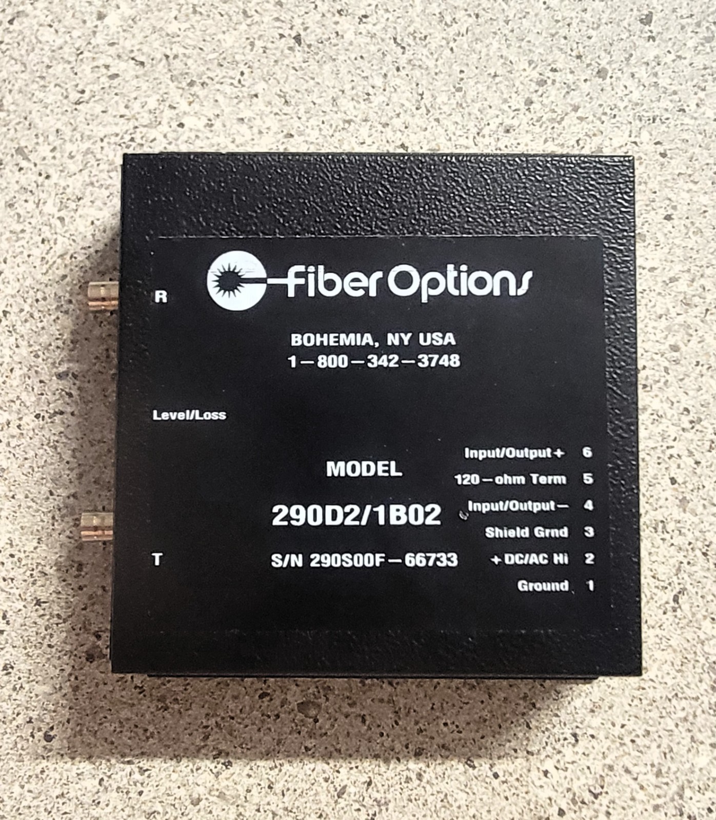 FiberOptions 290D/1B02 Fiber Optic TCVR Transceiver +Adapter+Plug/ FREE SHIPPING