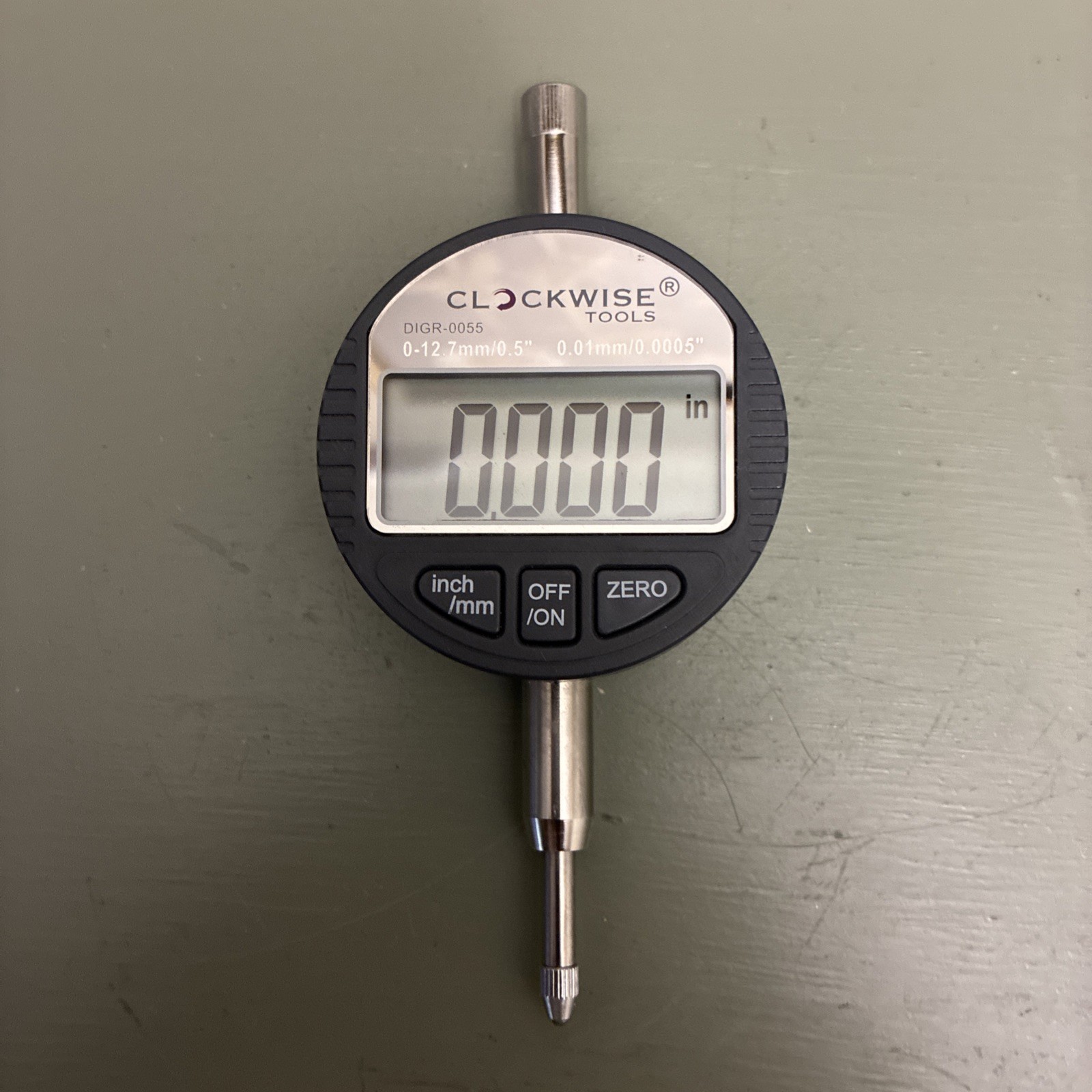 Clockwise Tools DIGR-0055C Digital Indicator 0-0.5″/12.7mm