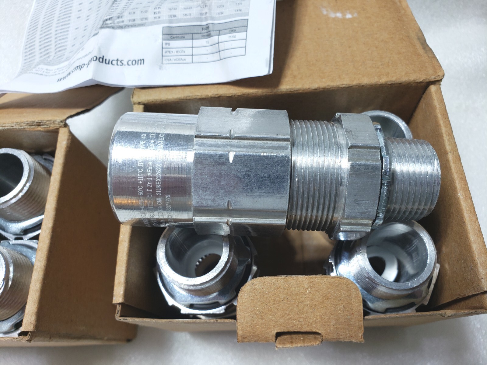 10 Pcs. – APPLETON TMC2-075A099 AL MC 3/4″, .69-.99″ CABLE CONNECTOR