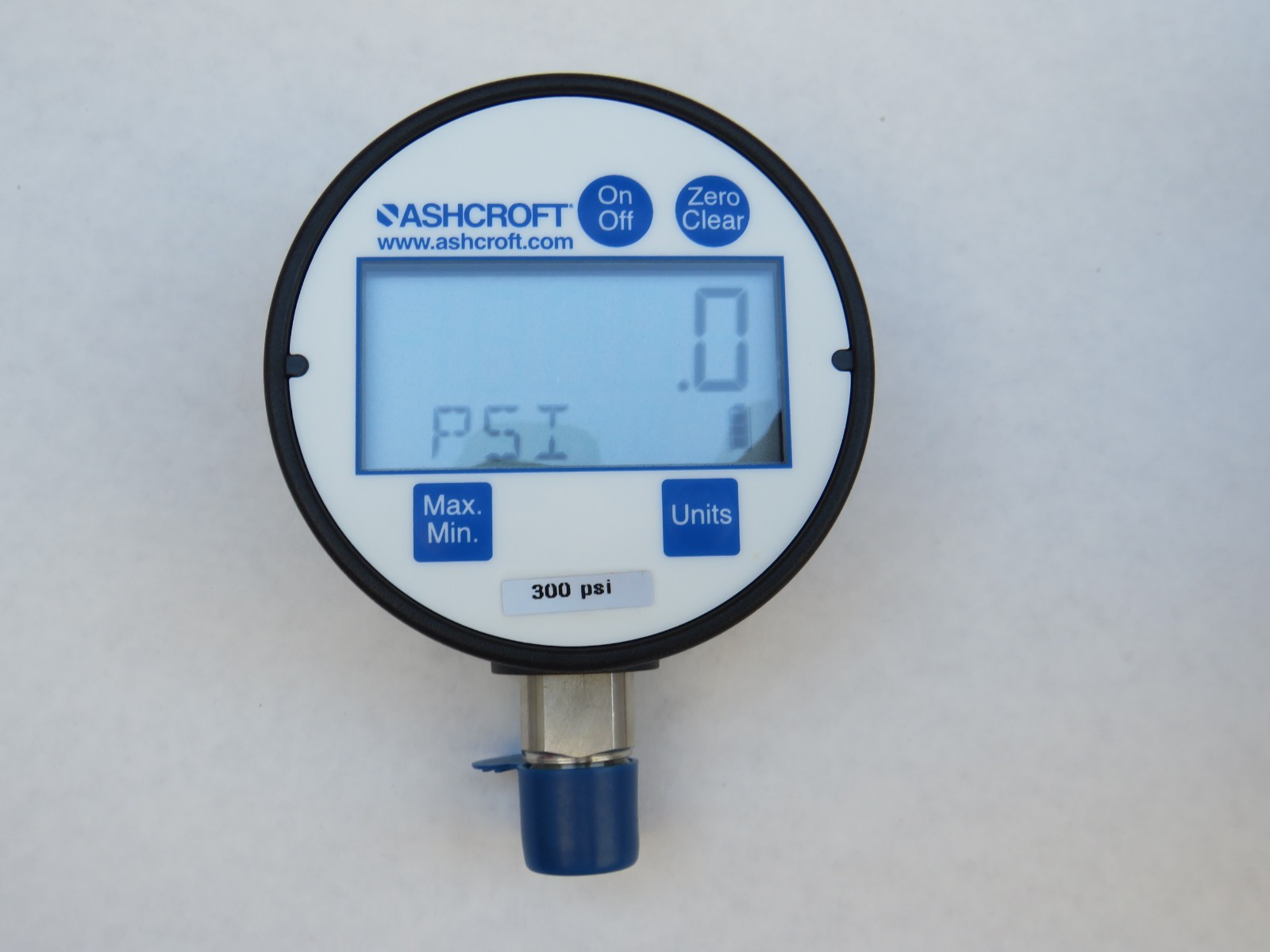 Ashcroft Digital Pressure Gauge 300 PSI 25D1005PS02L 300# 0.5% FS 1/4 NPT 2.5 IN