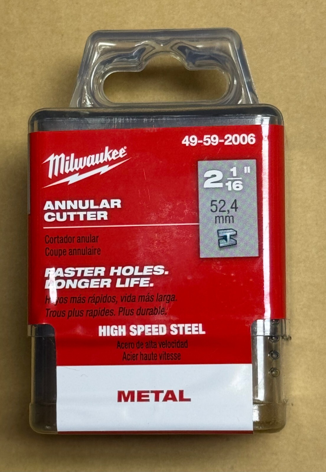 New Milwaukee 49-59-2006 Annular Cutter 2-1/16″ X 1″ – Made in Germany-Free Ship