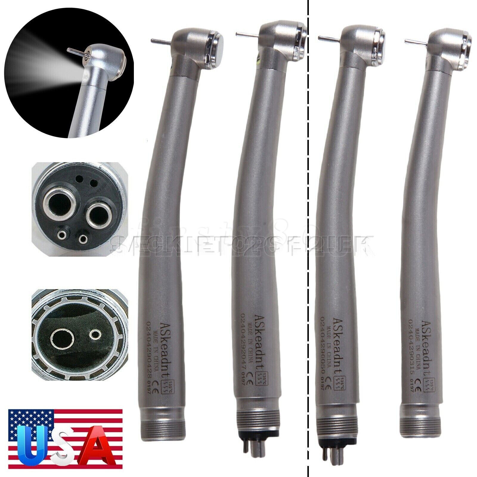 NSK Style Dental Fiber Optic LED E-generator / High Speed Handpiece 2HOLE/4HOLE