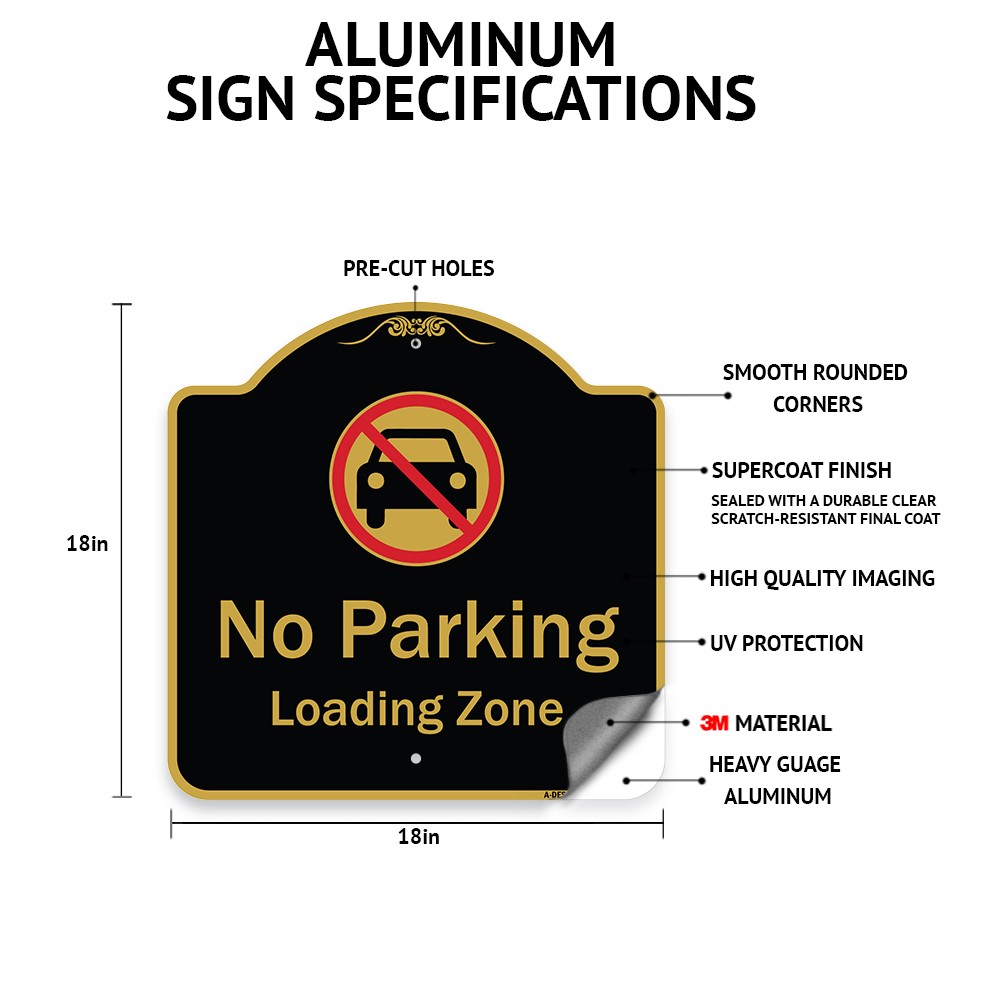 Designer Series – 30 Minutes Parking – Parking for Customers Only Metal Sign