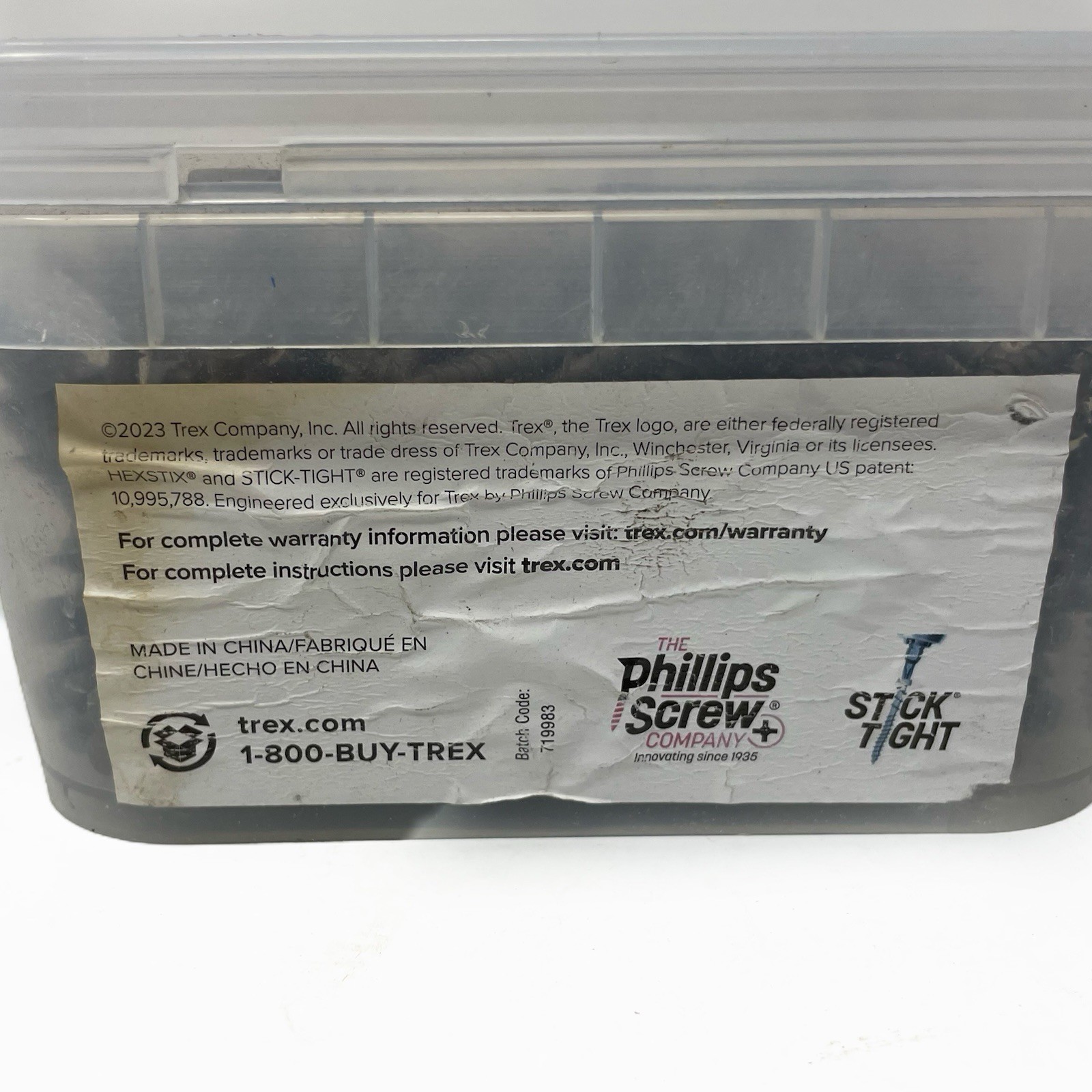 Trex Hideaway TCM25RH35001 Composite Deck Screws Rocky Harbor 350-CT