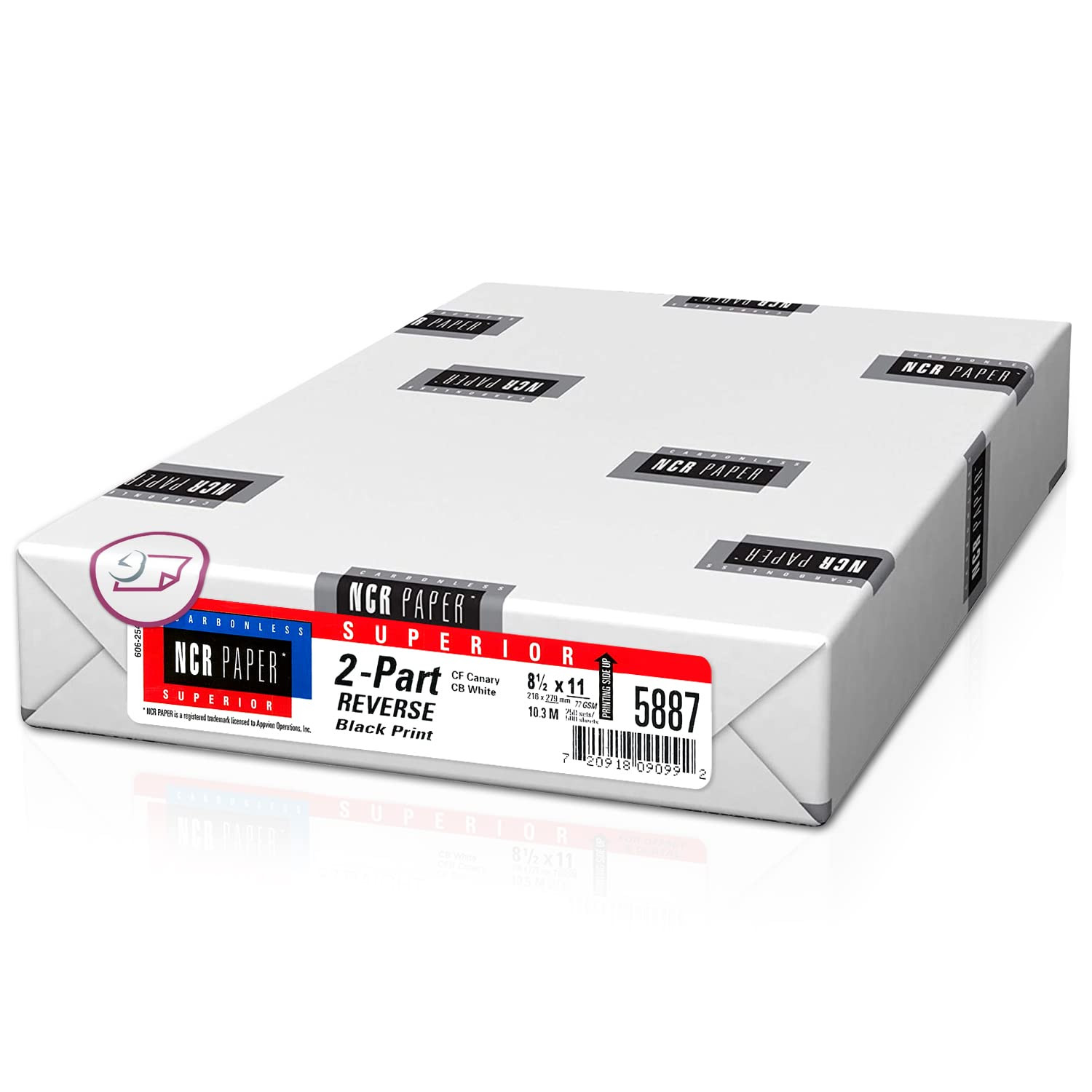 – Superior Carbon-less NCR, Pre Collated Paper, 500 Sheets Per Pack (8-1/2″ x…