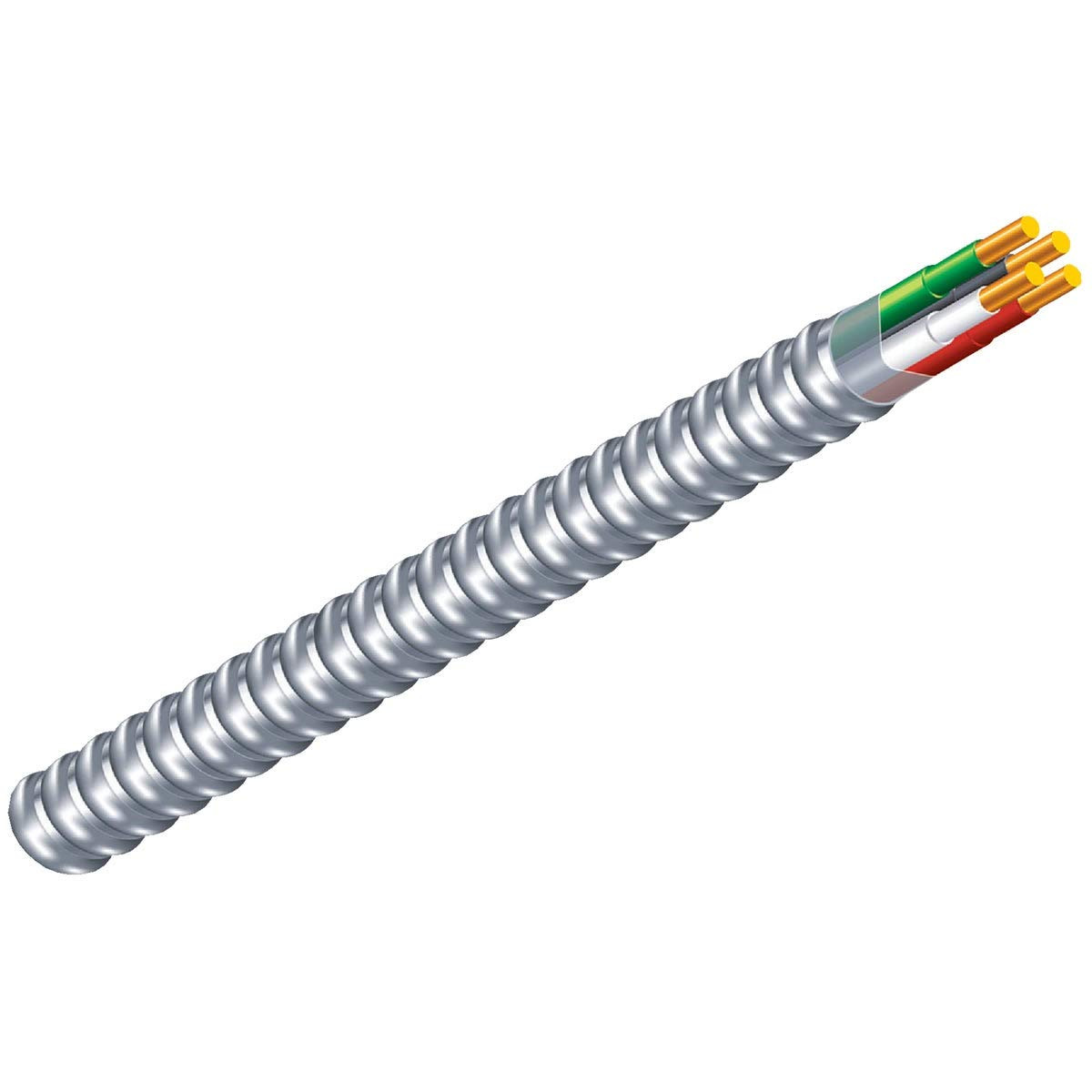 Flexible Conduit Aluminum Metal Clad 12/2 100Ft.