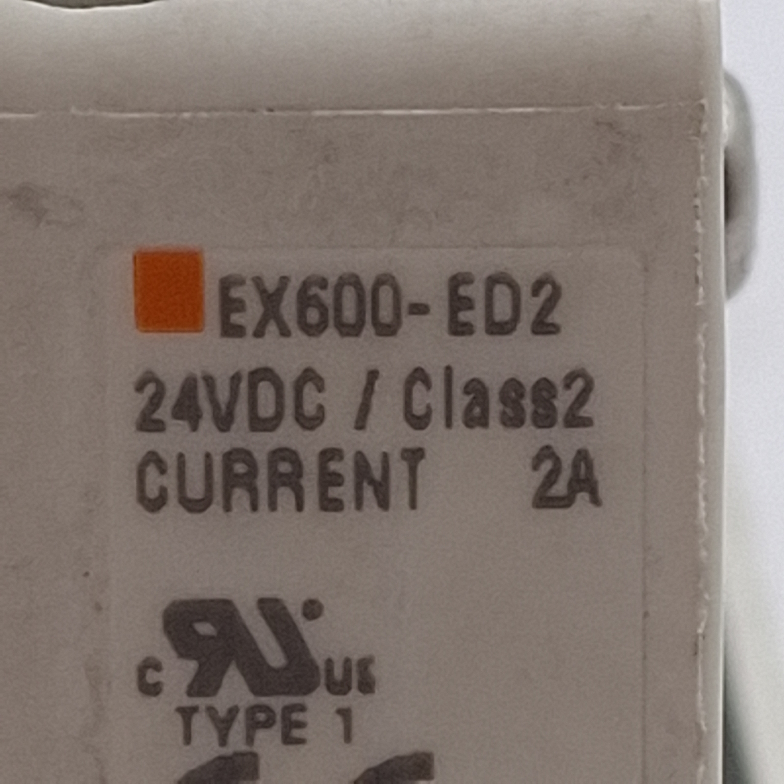 SMC EX600-ED2 Fieldbus Device End Plate, M12 5-Pin Male, 24VDC 2A, DIN Rail