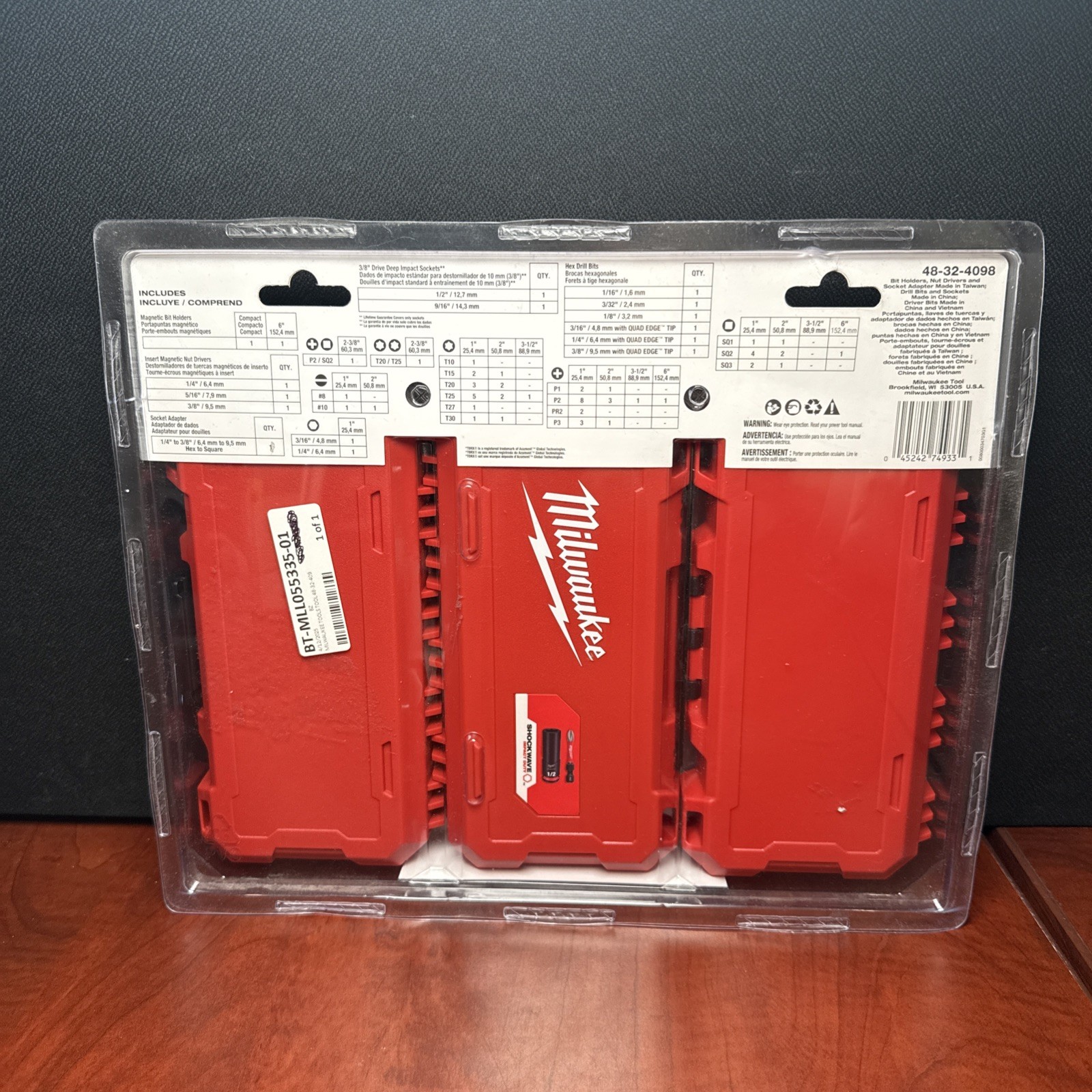Milwaukee 48-32-4098 SHOCKWAVE Impact Duty Alloy Steel Drill/Drive 75pc (9331)
