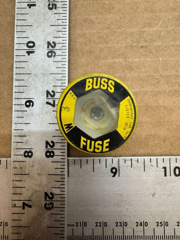 BUSS Fuse VZ-79 W 3 Amp – UL Listed, Compact Glass Tube Fuse